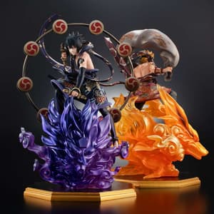 Naruto & Sasuke Set - Fuujin / Raijin- Precious G.E.M. - Megahouse (1)
