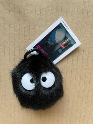 Rußmännchen/ Susuwatari mit Vibrationseffekt - Plüsch-Anhänger - Studio Ghibli - 2