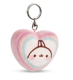 Molang - Plüsch Schlüsselanhäger herzförmig  (1)