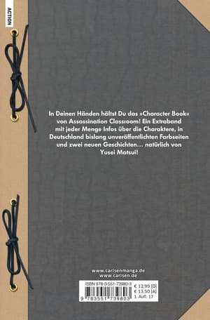 Assassination Classroom Character Book - 2