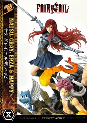 Natsu, Gray, Erza, Happy - Deluxe Version - Concept Masterline - Prisma Wing - Prime  Studio (6)
