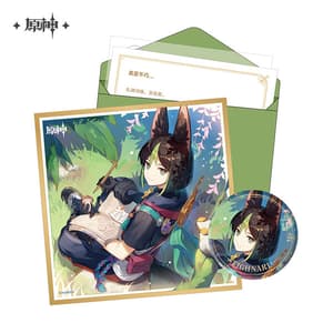 Tighnari - Geburtstagkarte Set - Button, Shikishi, Aufkleber und Brief (Chinesisch) - Genshin Impact - Destined Day - miHoYo (1)