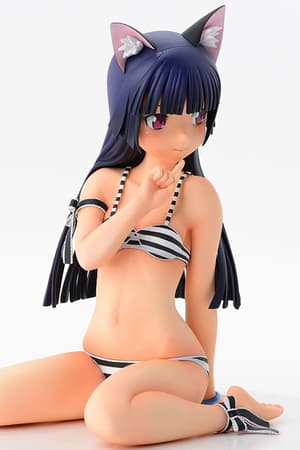 Kuroneko - 1/4 - Striped Swimsuit Nekomimi - 15