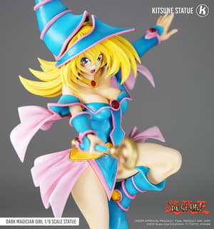 Schwarzes / Dunkles Magiermädchen - Kitsune Statue (1)