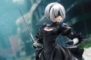 NieR:Automata Ver1.1a 2B (YoRHa No.2 Type B) 1/7 Scale PVC Statue by Max Factory - 5