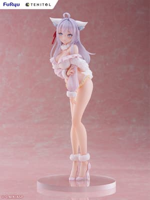 Alya - White Fox - Tenitol Tall PVC Statue by Furyu (31 cm) - 8
