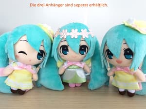 Hatsune Miku Spring Time (B) - Hat and open eyes - Taito Plush Strap - 3