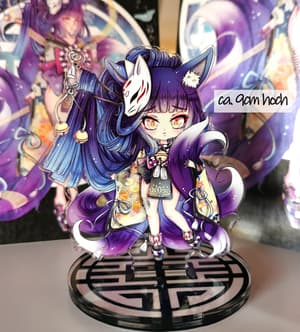 Chibi Kitsune Kyoko - 9 cm Acrylaufsteller - Hideko Merchandise - 1