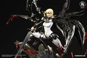 Claire / Clare vs Rigaldo - Claymore - Kitsune Statue - 4