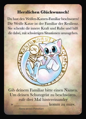 Die weiße Katze – Magical Familiars - Schlüsselanhänger - Yunuyei (1)