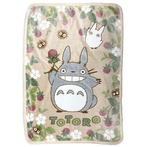 Totoro - Mein Nachbar Totoro - Decke (Fluffy Blanket Totoro Strawberry) (100 x 140 cm) - Marushin (1)