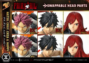 Natsu, Gray, Erza, Happy - Deluxe Bonus Version - Concept Masterline - Prisma Wing - Prime  Studio (3)