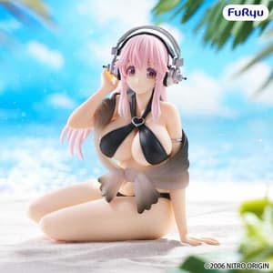 Super Sonico - Black Color Swimsuit - Noodle Stopper - Furyu - 1