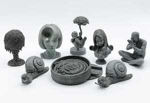 Set - Junji Ito Uzumaki Pocket Curse Mini Figures- Good Smile Company (8 Figures) - 13