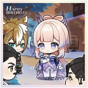 Kokomi Sangonomiya - Genshin Impact - Shikishi (Heartfelt Wishes Series) - miHoYo (1)