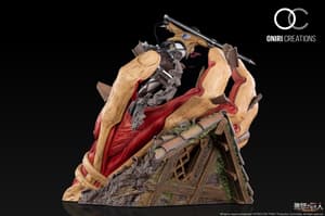 Mikasa vs. Amored Titan - Attack on Titan - Resin Diorama - Oniri Créations - 4