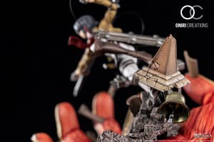 Mikasa vs. Amored Titan - Attack on Titan - Resin Diorama - Oniri Créations - 9