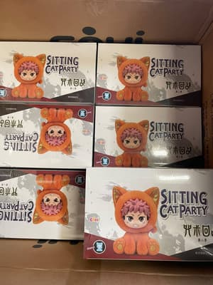Random Selection - Jujutsu Kaisen Sitting Cat Party - plushtoy - Blind Box - EAKI  - 1