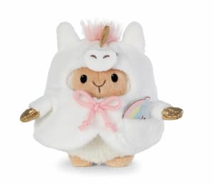 Schaf Wools - mymochi - Plüsch (mit Regenbogen u. Einhornkostüm in Geschenkbox (8cm)  (1)