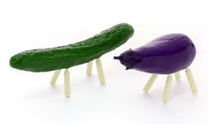 Shoryo Uma Plastic Model Cucumber & Eggplant - 2