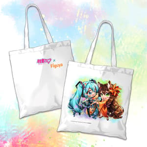 Hatsune Miku - Miku Expo 2024 - Jutebeutel (Motiv 3 - Hatsune Miku x Figu-Chan Chibis) - Nashi (1)