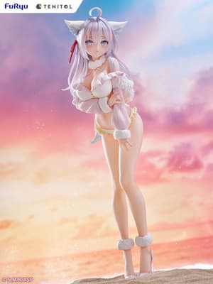 Alya - White Fox - Tenitol Tall PVC Statue by Furyu (31 cm) - 9