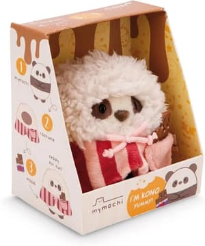 Panda Kono - mymochi - Plüsch (mit Schokolade & Popcornkostüm in Geschenkbox) (8cm)  (1)