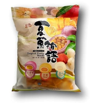 Kombination tropischer Früchte in Form von Mochi (Passion Fruit, Mango und Lycee) aus Japan - Royal Family - 120g - 1