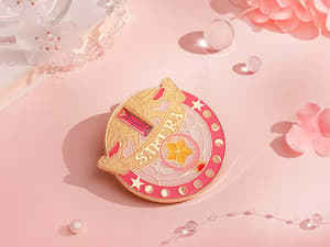 Cardcaptor Sakura 25th Anniversary Metal Badge: Star Wand - 10