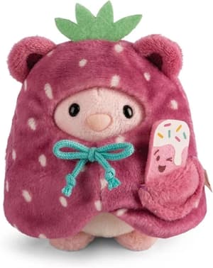 Hase Pibu - mymochi - Plüsch (mit Softeis & Erdbeerkostüm in Geschenkbox) (8cm)  (1)