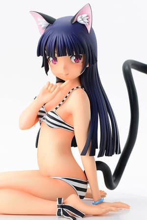 Kuroneko - 1/4 - Striped Swimsuit Nekomimi - 7