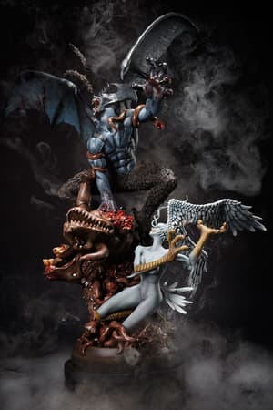 Devilman Crybaby Statue - Devilman  / Amon / Akira mit Sirene - Real Color Ver. - 2
