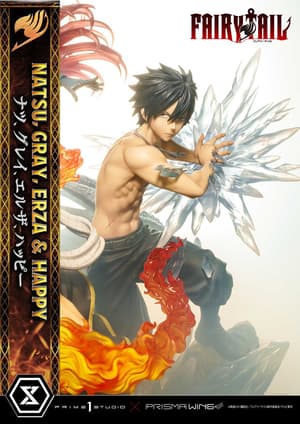 Natsu, Gray, Erza, Happy - Standard Version - Concept Masterline - Prisma Wing - Prime  Studio (5)