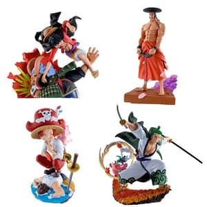 Set (4 Figures) - One Piece Log Box Re: Birth - Wanokuni Vol. 3 - Megahouse - Re-Release - 1