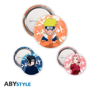Naruto, Sasuke & Sakura (Team 7) - Naruto - Button Set - AbyStyle (1)