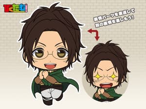 Attack on Titan Picktam 2 keychain - Zoe Hange - 1