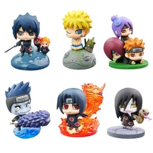 Sasuke mit Mini-Juugo, Karin und Suigetsu (Team Taka) - Petit Chara Land Naruto und Akatsuki Part 2 - 2