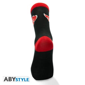 Akatsuki Socks - black and red - Naruto Shippuden - AbyStyle - 1