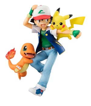 Ash / Satoshi mit Pikachu und Glumanda - Megahouse G.E.M. - 5