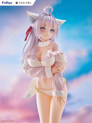 Alya - White Fox - Tenitol Tall PVC Statue by Furyu (31 cm) - 10