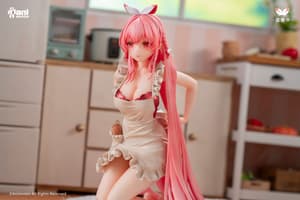 White Rabbit Rosu - Apron - AniMester - 1
