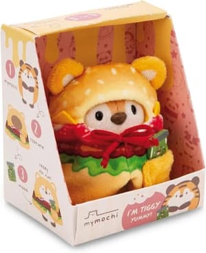 Tiger Tiggy - mymochi - Plüsch (mit Gurkenglas u. Hamburgerkostüm in Geschenkbox) (8cm)  (1)