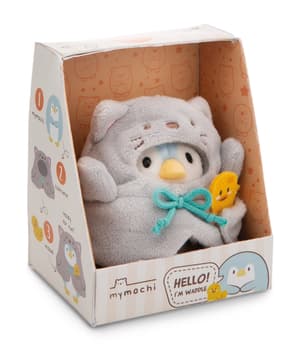 Pinguin Waddle - mymochi - Plüsch (mit Ente und Katzenkostüm) (8cm)  (1)
