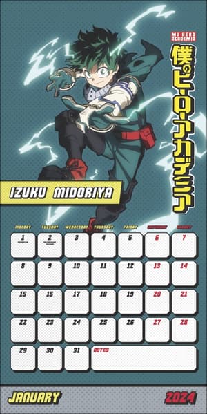 My Hero Academia Broschurkalender 2024 (1)