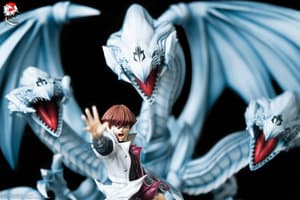 Kaiba & the ultimate blue-eyed white dragon - Yu-Gi-Oh! - Resin Diorama - Kitsune Statue - 10