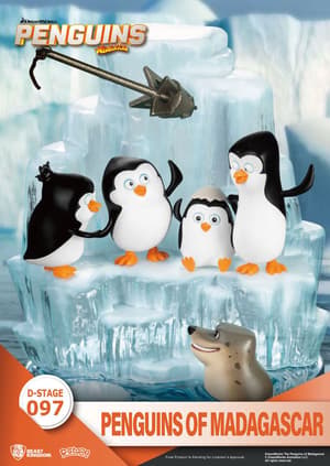 Skipper, Kowalski, Private and Rico - Penguins of Madagascar D-Stage - Beast Kingdom Toys - 6