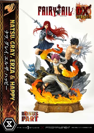 Natsu, Gray, Erza, Happy - Deluxe Bonus Version - Concept Masterline - Prisma Wing - Prime  Studio (1)