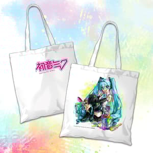 Hatsune Miku - Miku Expo 2024 - Jutebeutel (Motiv 2 - Sitting Miku) - Nashi (1)