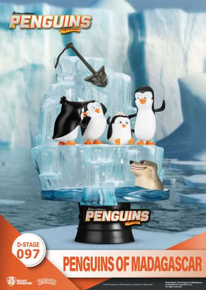 Skipper, Kowalski, Private and Rico - Penguins of Madagascar D-Stage - Beast Kingdom Toys - 1