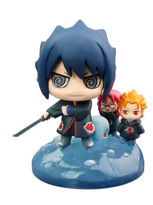 Sasuke mit Mini-Juugo, Karin und Suigetsu (Team Taka) - Petit Chara Land Naruto und Akatsuki Part 2 - 1